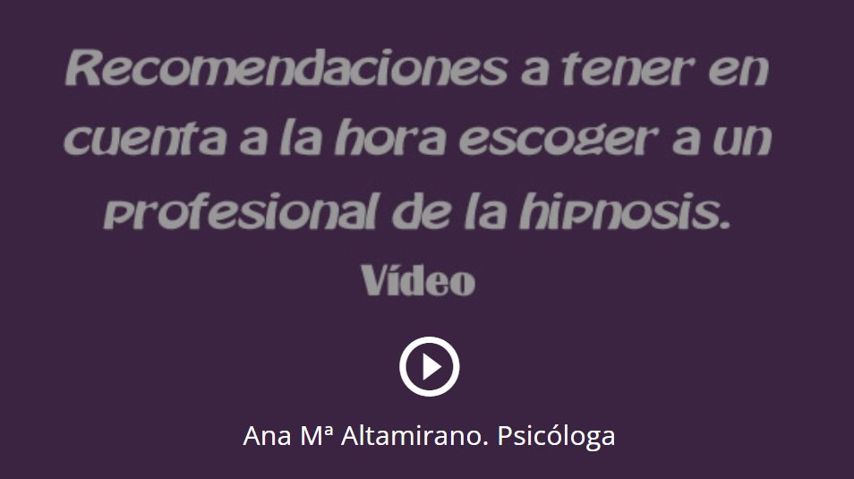 Vdeo de Centro de Psicologa e Hipnosis Amets